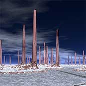 Säulen im Eis